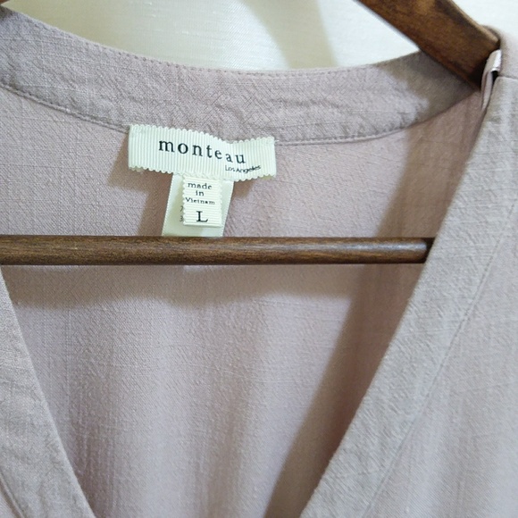 Linen-blend Sleeveless Midi Dress - Size Large - Picture 2 of 6